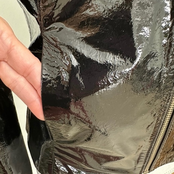 Doma Patent Leather Multi Zipper Jacket Black SZ 
Medium Edgy Streetwear EUC - Picture 6 of 11